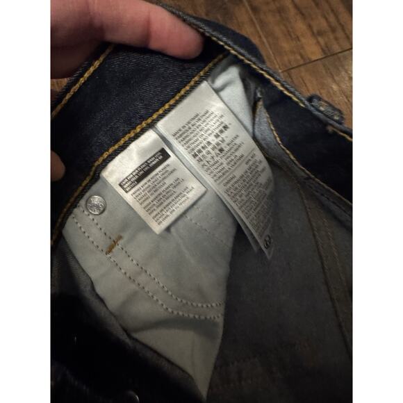 NEW Levis Jeans Womens 27 Dark Blue Denim Pants High Rise Straight Flex - Picture 9 of 9